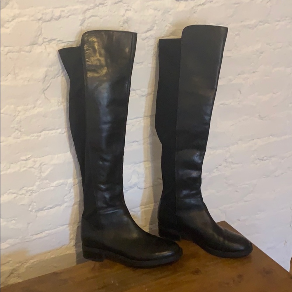 Blondo Sleek Black Over the Knee Boots